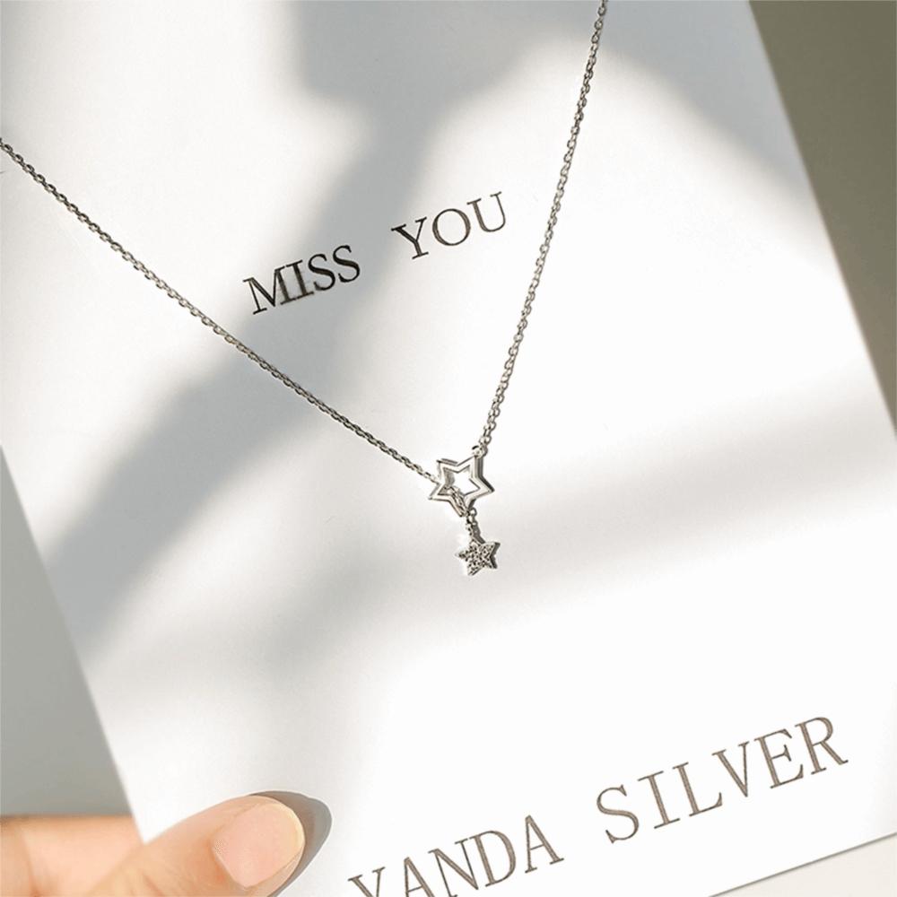 Accessories Charm Fashion Women Temperament Clavicle Chain Star Necklace Star Pendant Chocker