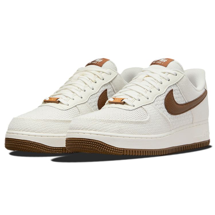 Nike Air Force 1 07 SNKRS Day Men Sneakers White Summit-White Cacao-Wow DX2666-100