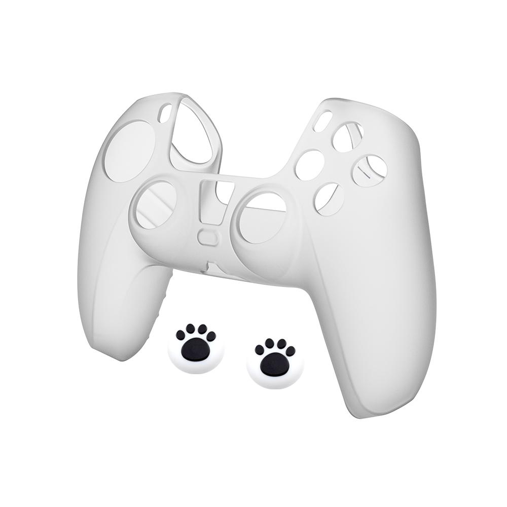 For PS5 Silicone Soft Cover Case Comfortable Hand Feeling Controller Holder Skin Shell Protector For Playstation5 Gamepad Case