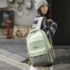 Student Skolväska Kvinna Colorblock Stor kapacitet Datorryggsäck Man Gymnasieryggsäck