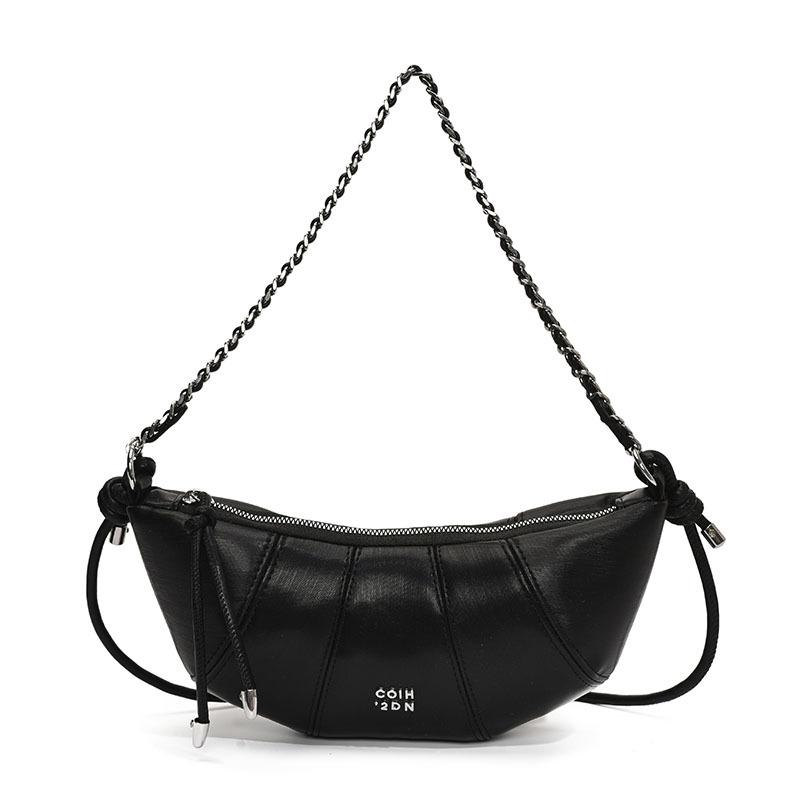 Trendy Solid Color Simple Dumpling Bag Women 2025 New Korean Version Ins Fashion Shoulder Bag Niche Texture Messenger Bag