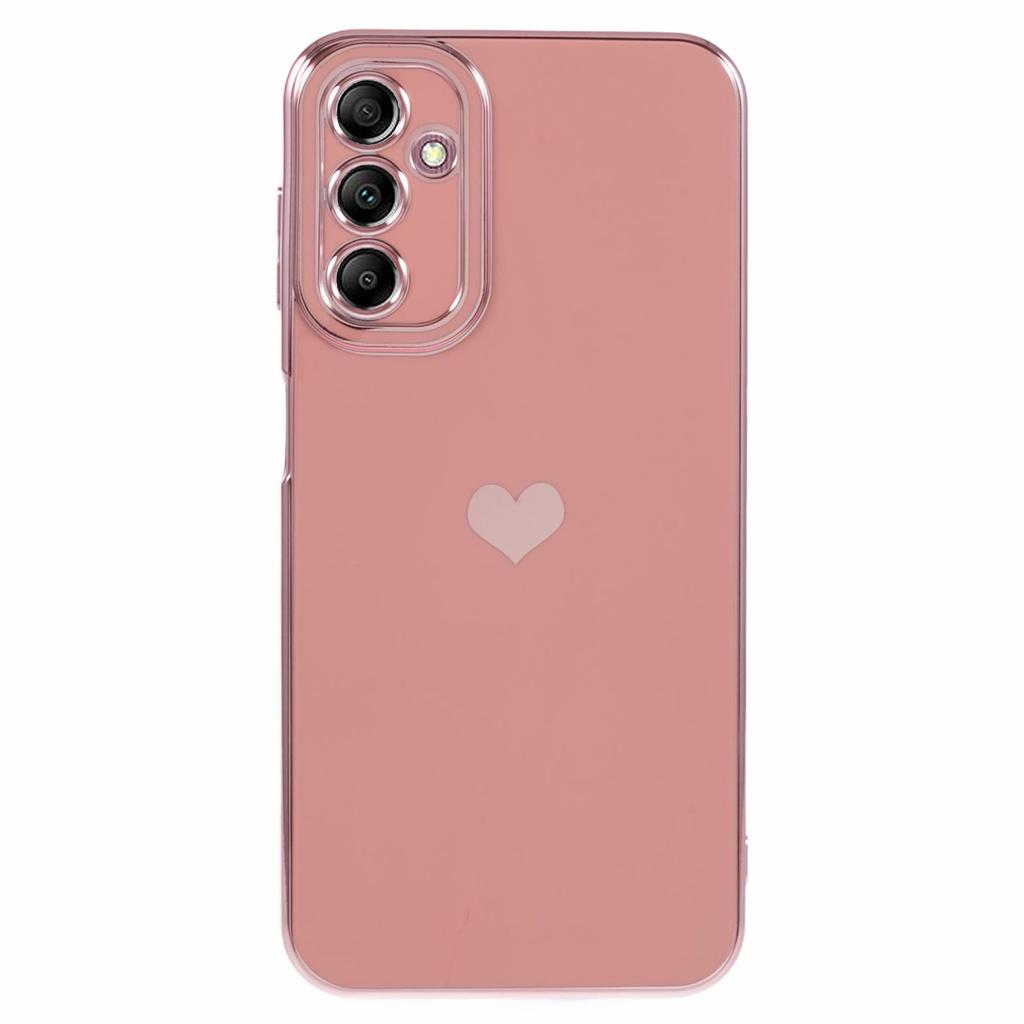 For Samsung Galaxy A13 5G Protective Case 6D Electroplating Love Heart TPU Phone Cover