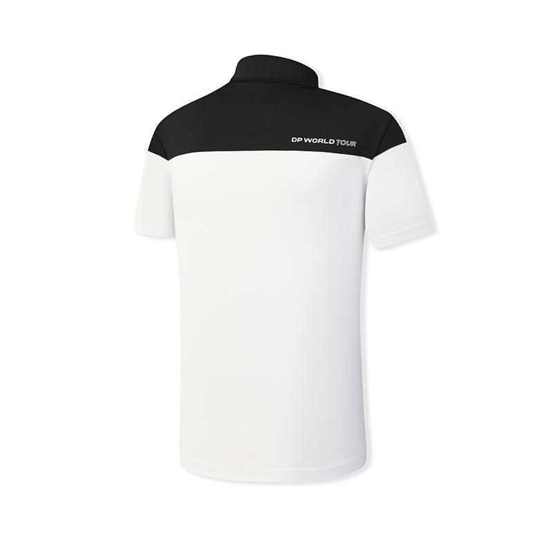 FILA Golf Series Fashion Simple Classic Basic Sports Casual Comfortable Cool Touch Knitted Short Sleeve Polo Shirt Men tops Jade-White A11M625120FWT