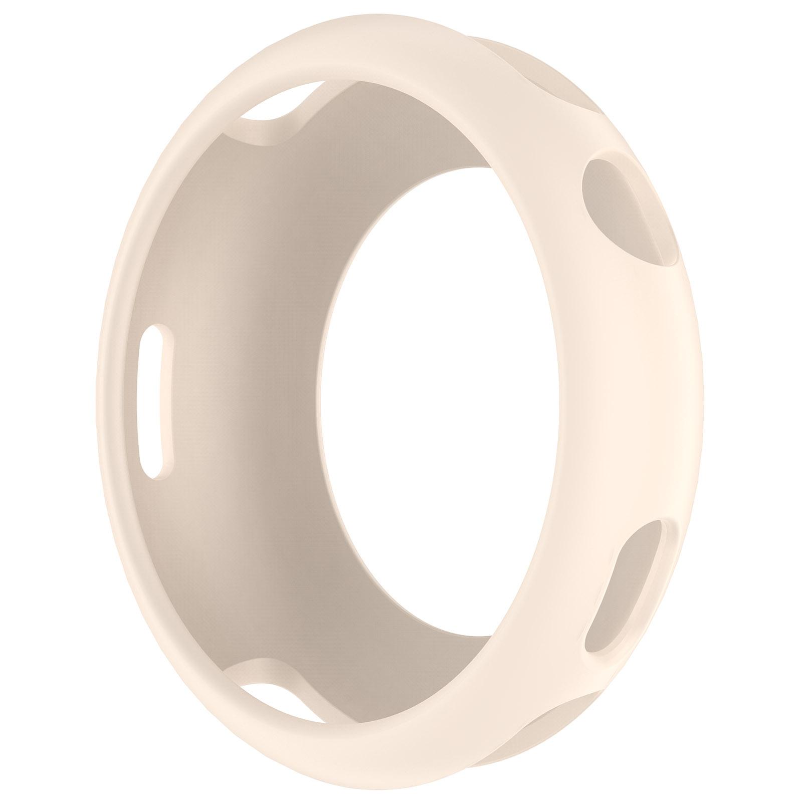 

Silicone Case Protective Cover For Vivo Watch 5 Full Body Soft Tpu Full Cover for IQOO Watch 5 Hollow Casing бежевый