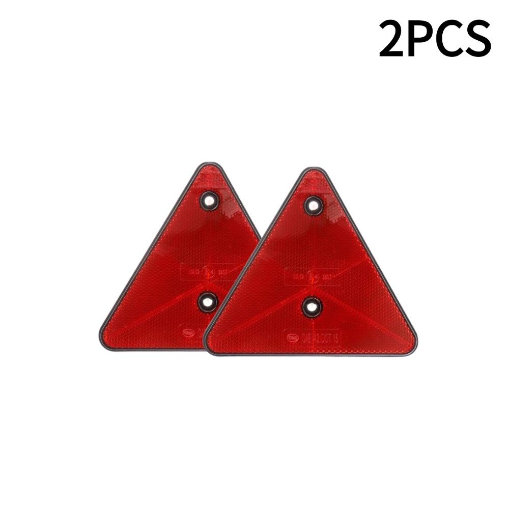1/2/3/4/5PCS Red Triangle Reflectors Safety Rear Reflectors Warning For Trailer Bike Motorcycle Truck Boat Car Accessories