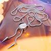 Classical Bolo Style Stainless Steel Sliding Pendant Necklace Ergonomic Design Jewelry for Comfortable Long Term Use