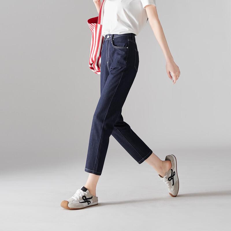 SOFSIL Women's High-Waisted Cropped Slim Jeans