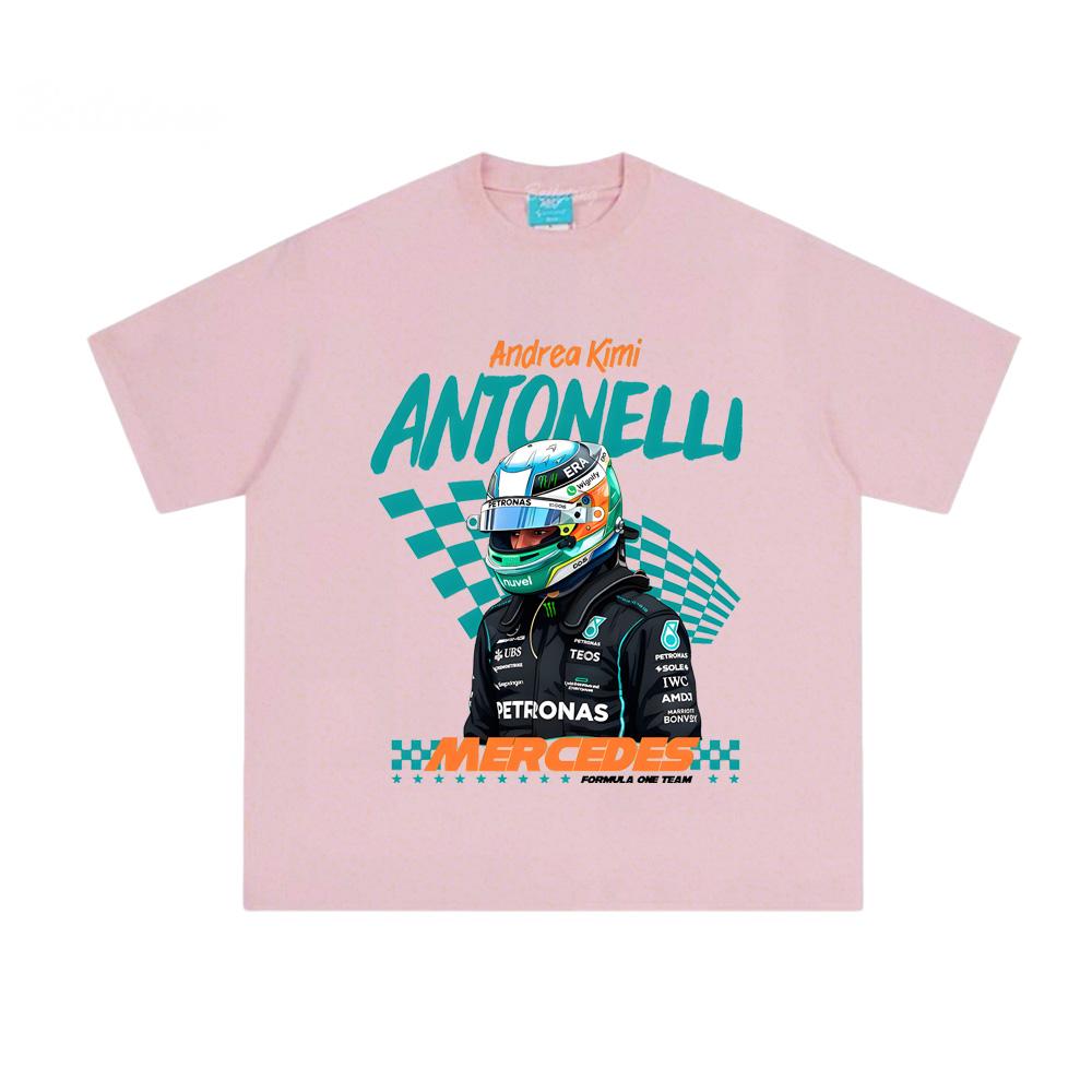 KIMI ANTONELLI T-SHIRT Mercedes AMG Petronas Racing Top F1 Grand Prix Outfit Motorsport Fan Gift Tee High Quality Trend Clothes