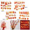 18 Pieces Year Pendants Chinese Hanging Decorations Festival Door Sign Traditional