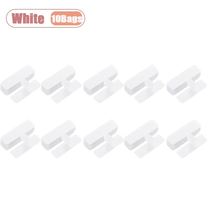 1-200Bags No Residue Double Sided Adhesive Hook and Loop Tape for Sofa Carpet Screen Stickers Pre Cut Rounded Corner Magic Tape