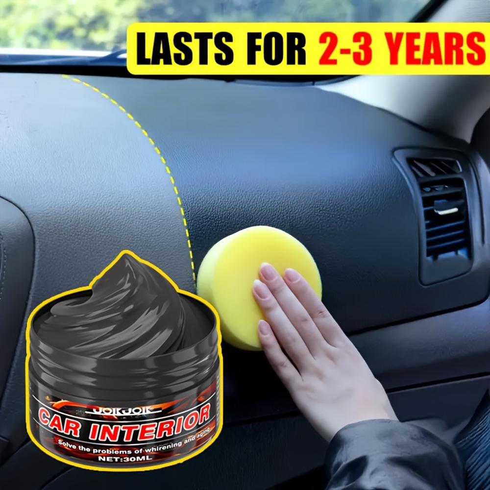 JOKJOK All-in-One Autoinnenraum- & Reifenaufbereitungspaste - Schwärzungs- & Aufhellungspaste für Armaturenbrett, Türverkleidungen, Zierleisten - Re