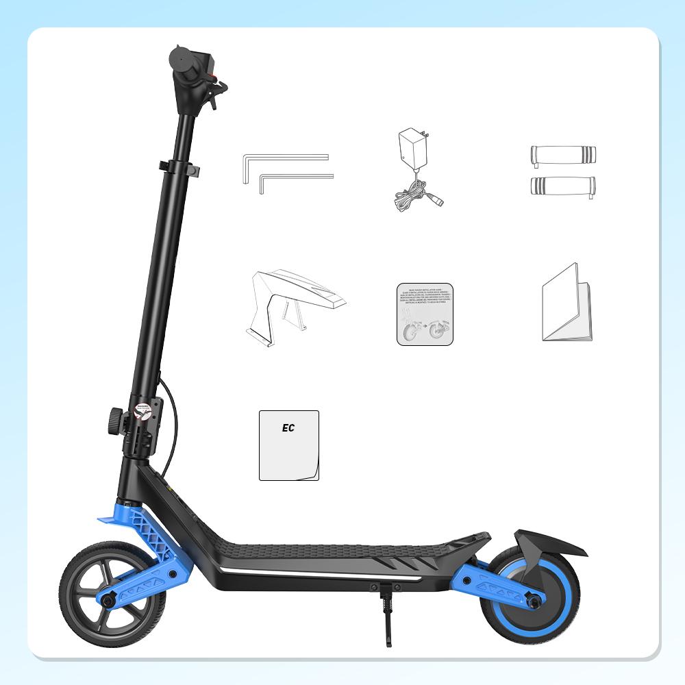 קורקינט חשמלי מתקפל לילדים AgileRide K6 לקטנטנים 9 ק"מ תאורת LED קישוריות