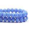 1 Strang 4/6/8mm Facettierte Porzellankristallperlen Hellblaue Glas lose Perlen für Schmuckherstellung DIY Halsketten Armbänder Zubehör
