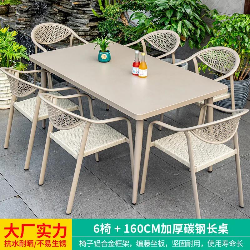 Outdoor Villa Courtyard Outdoor Leisure Tea Outdoor Courtyard Table and Chair