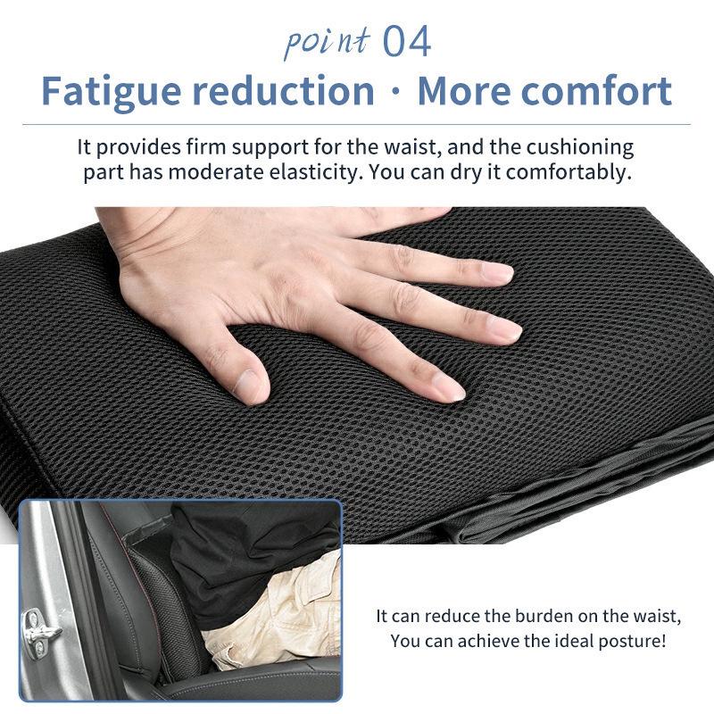 Foldable Car Seat Lumbar Support & Storage Box