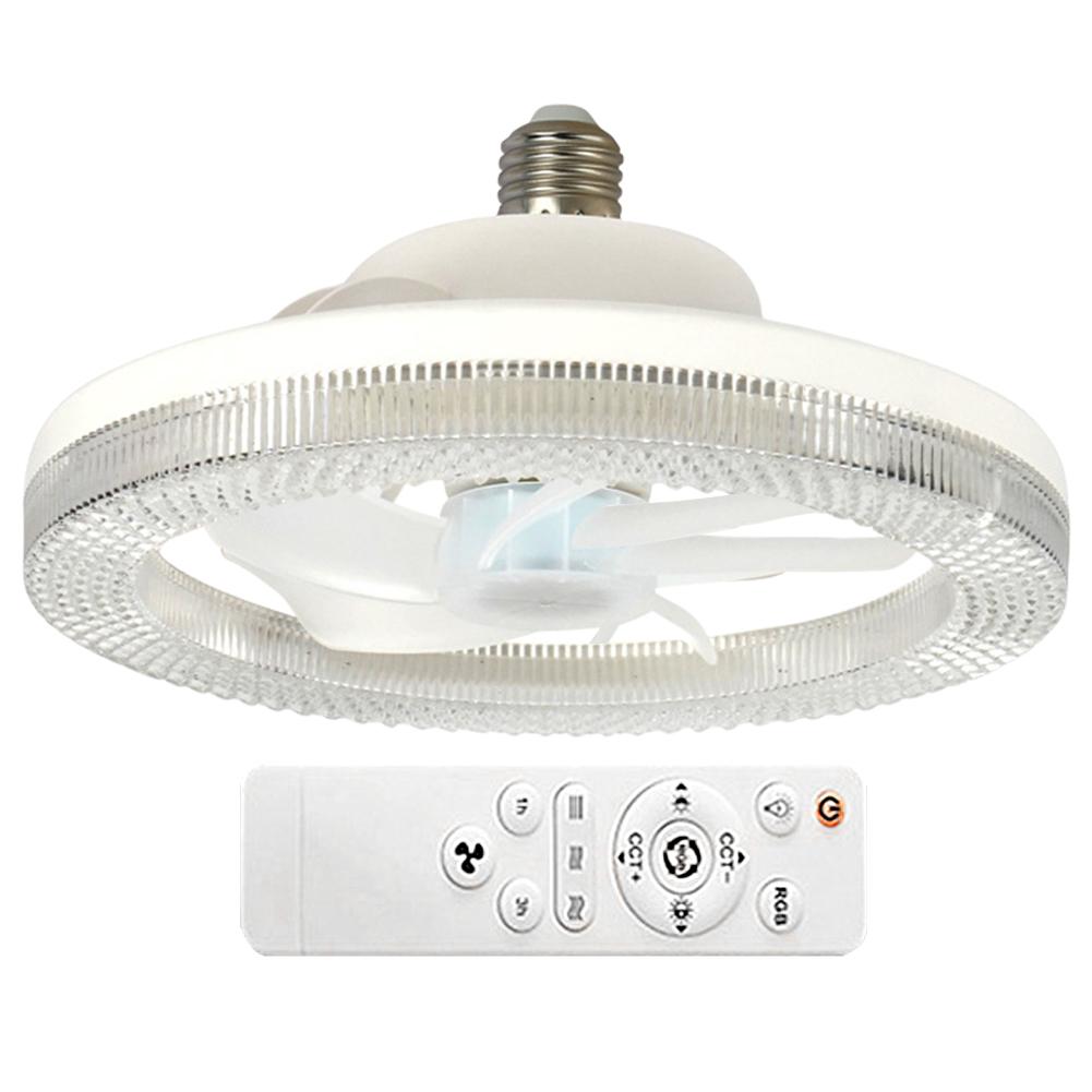 

Патрон E27 Маленький потолочный вентилятор с регулировкой яркости 30/40/48 Вт Светодиодный потолочный вентилятор Замена света / Потолочный вентилятор Гостиная Кабинет Домашнее использование Diameter 35cm