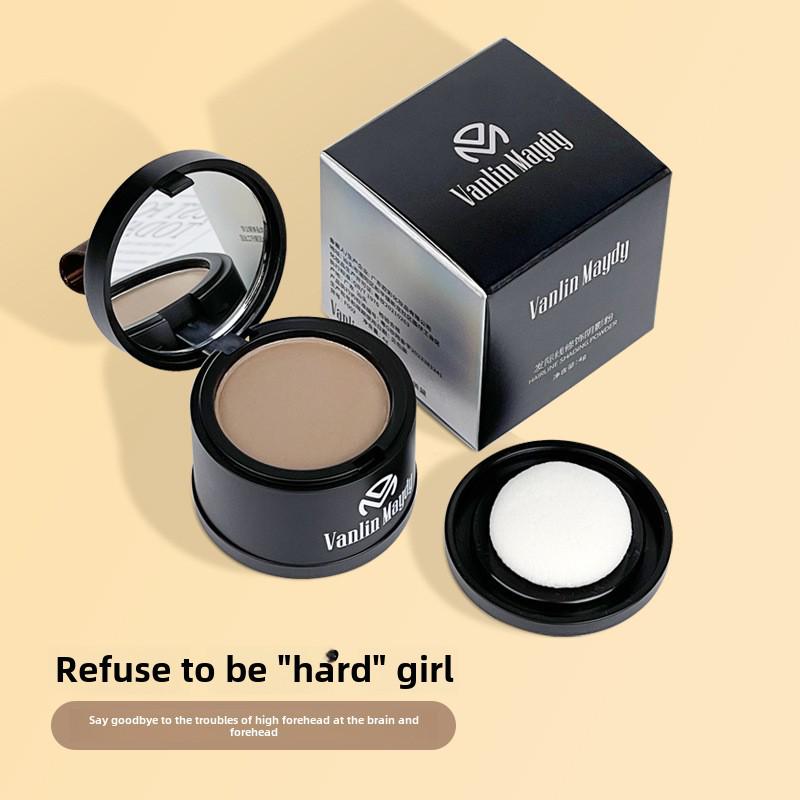 Fanlin Meidai Waterproof Hairline Powder for Natural Hairline Coverage and High Forehead Concealment.