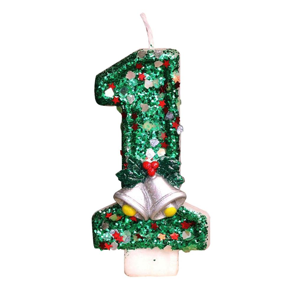 Bell 3D Number Cake Decorating Candles Digital Candles Cake Topper Birthday Party Wedding Cake Candle Cakes Dessert Decor