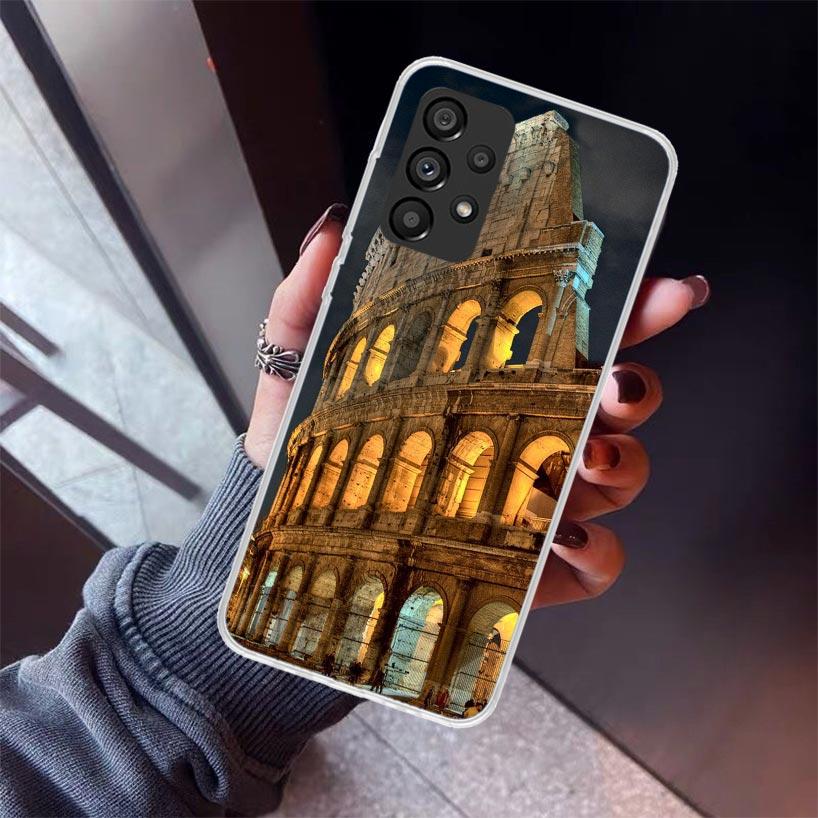 Roman Colosseum Phone Case For Samsung Galaxy A52 A51 A50S A32 A22 A12 A02S A72 A71 A31 A70 A30S Note 20 Ultra 10 Plus S10 Galax