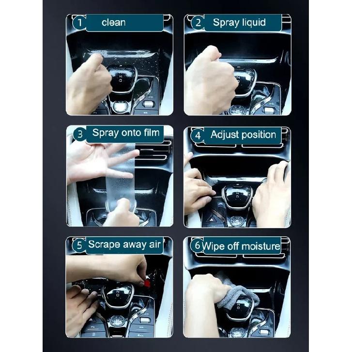 TPU for Toyota Camry 2018- Transparent Protective Film Car Interior Stickers Central Control Door Air Gear Navigation Panel
