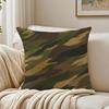 Colorful Camo Green Cushion Cover Double-Sided Plush Sofa Cushion Covers Organic Breathable Invisible Zipper