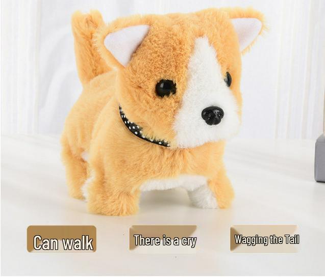 2025 Walking and Barking Plush Puppy: Interactive Toy Dog
