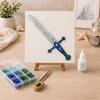 Sea Glass Art Project DIY Mosaic Kit, Fantasy Circular Door Tile Craft Indoor Crafting Projects Kit for Adults Beginners, Handmade Gift Desktop