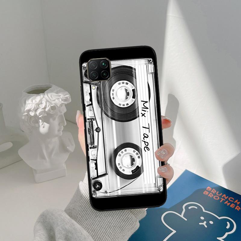 Gold Mix Cassette Tape For Honor Magic 5 Pro 50 70 90 X8 X7a X9a Huawei P Smart Nova 9 5T P60 P40 P20 P30 Lite Case