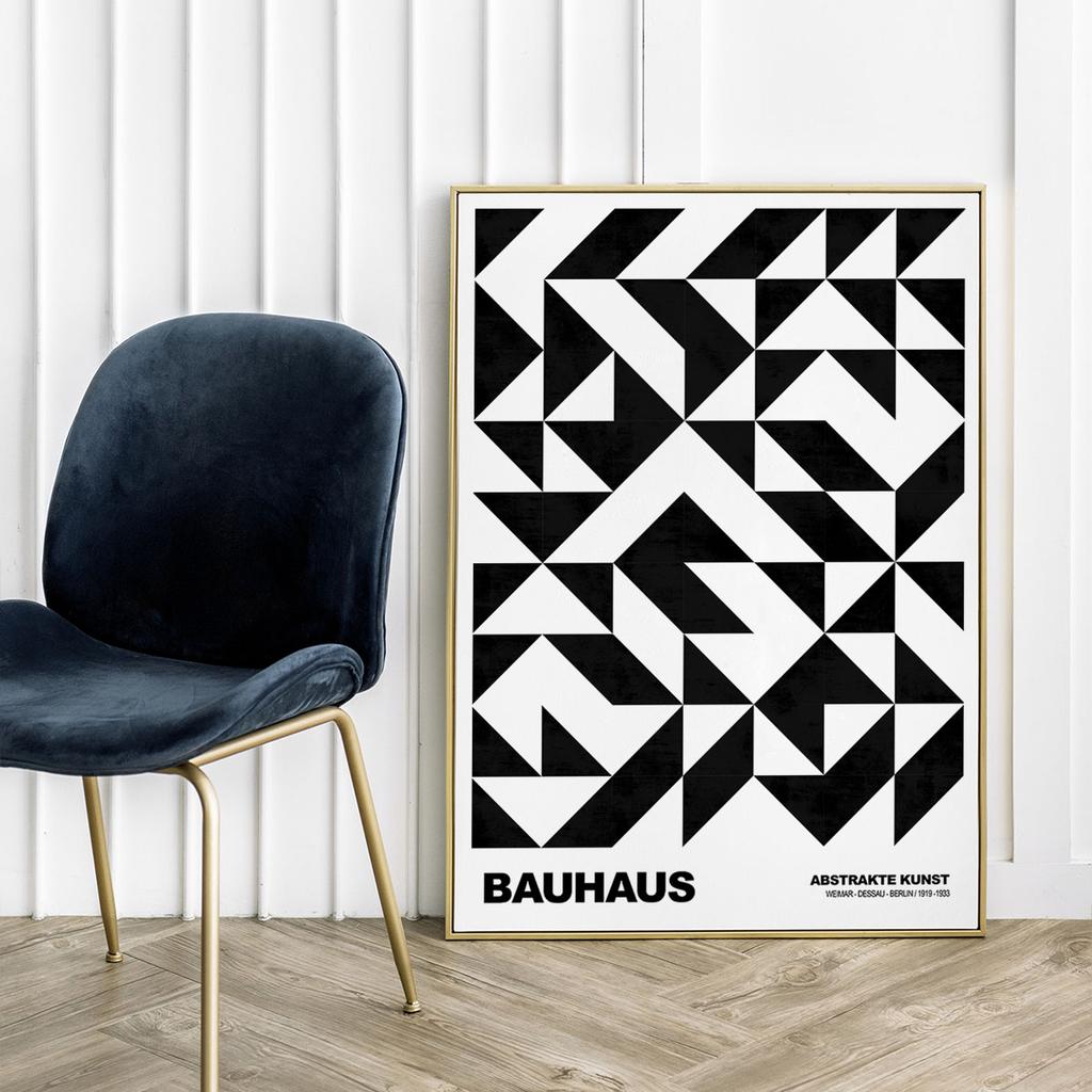Black and White Bauhaus Poster