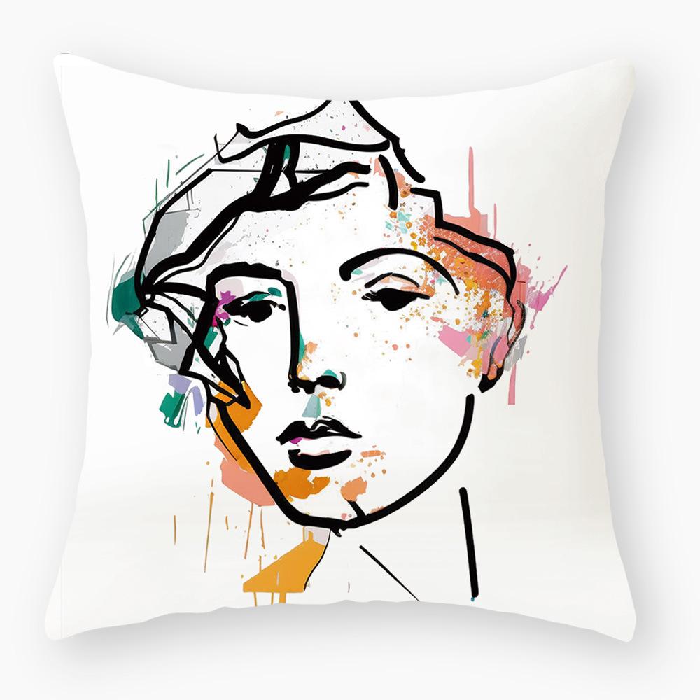 New Pillow Cover Creative Sofa Pillow Cover Abstract Geometric Super Soft Pillow Cover Premium Durable Quality