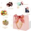 20/50pcs Thank You Gift Bags Reusable Paper Party Bags with Handles Gold Bow Ribbon Mini Pink Party Favor Bags for Birthday