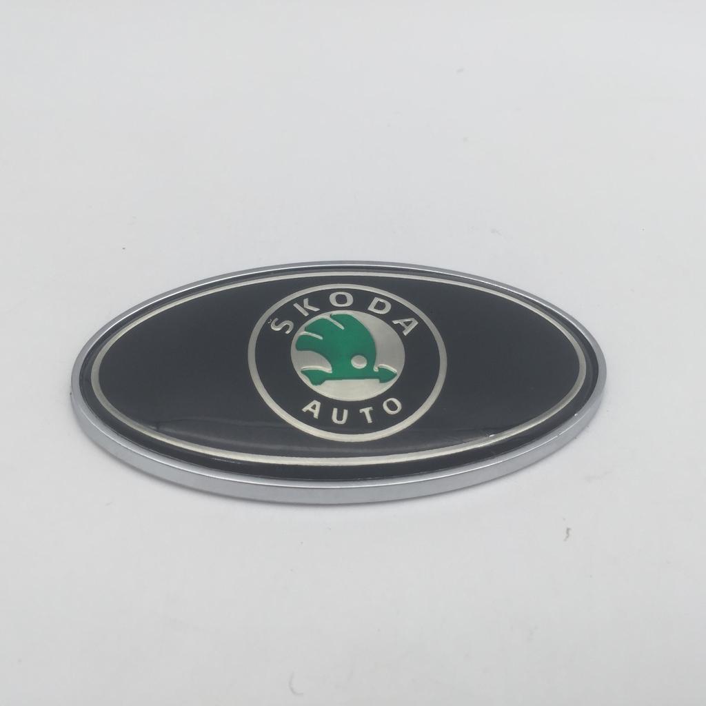 1pcs 3D new for SKODA Car Body Window Fender side Emblem Badge Decal rear tail bumper trunk Sticker styling Accessories xknz73