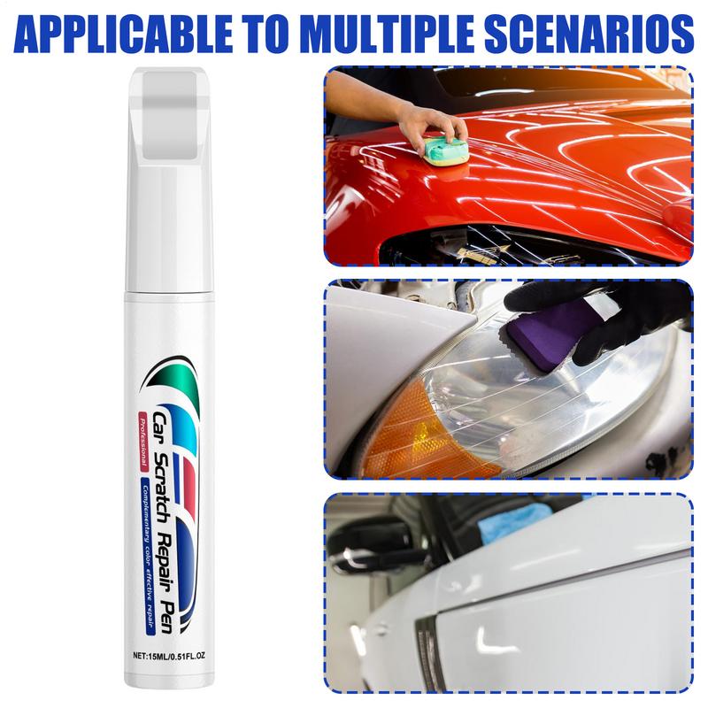 Car Paint Scratch Repair 15ml Quick Touch Up Paint Pen Automotive Scratch Remover Versatile Auto Chip Repair Exterior Repair