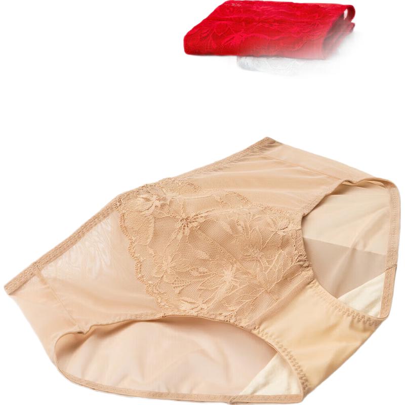 

Audiffan Women s Seamless Lace Mid-Waist Briefs XP4510 2XL