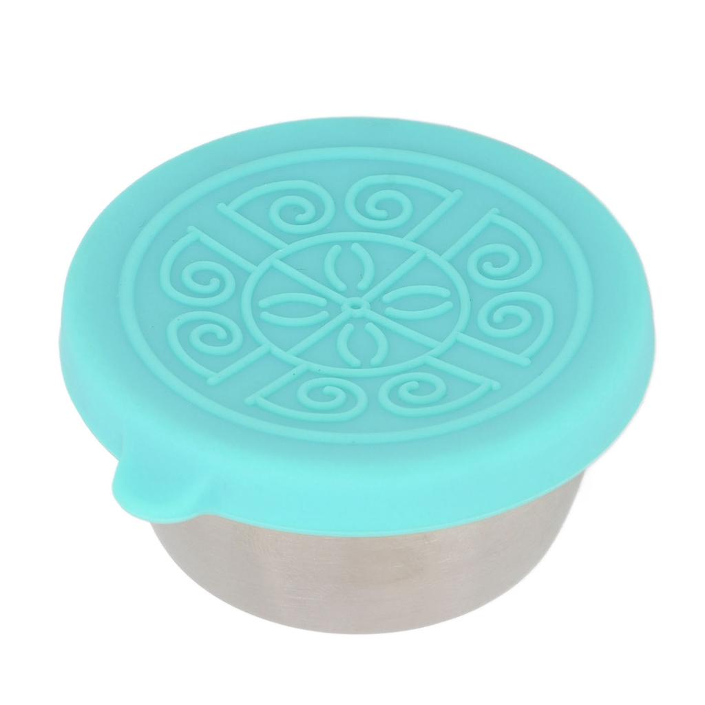 Beauty Salon Essential Oil Cup Portable Stainless Steel Condiment Salad Dressing Container with Lid