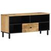 VidaXL Meuble TV, Armoire de Télévision avec Pieds, Meuble Télé avec Rangement Salon Salle de Séjour Intérieur, Bois Massif 356907