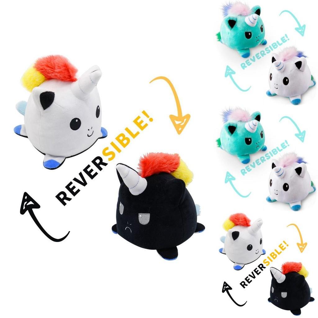 Adorable Reversible Flip Unicorn Plush Stuffed Toy Soft Animal Ideal For Kids
