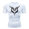 Men's Gym Workout Fitness Summer Compression Shirts Comfortable Quick-Drying Rash Guard Fashion Short Sleeve Athletic Tshirt Tees Tops