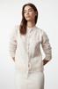 Women's Elegance Style Cardigan Orange Soft Textured Jewel Buttoned Jacket Look Knitwear Cardigan