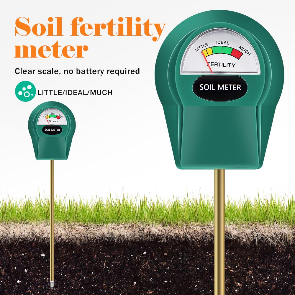 Soil Moisture/PH/Fertility Meter Soil Tester Soil Testing Instruments For Garden Farm House Plant Soil Detector No Battery Need