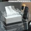 Desktop Tissue Box Household Creative Paper Box Transparent Tissue Box Cover Rectangular Napkin Dispenser Office Tissue Holder