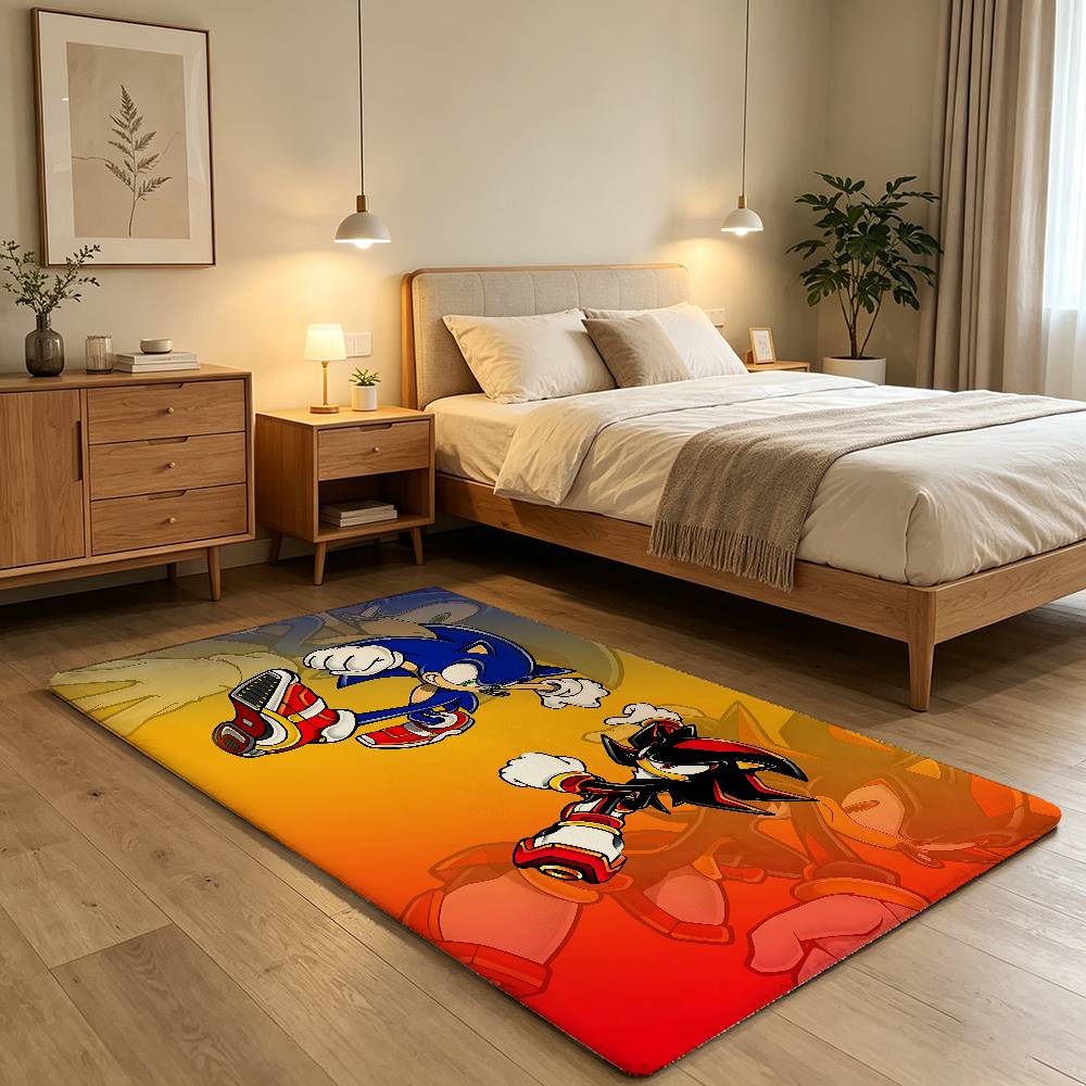 Anime S-Super-S-Sonics Cool Carpet Bathroom Anti-slip Mat Door Mat Home Decoration Mat Entrance Door Mat Scratch-resistant Door