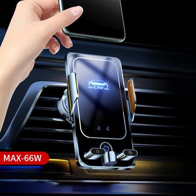 66W Auto-Funkladegerät Magnetische Auto-Halterung Handyhalter für iPhone 14 13 12 für Samsung Infrarot-Induktion Schnellladung