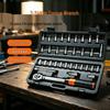 33-Piece 1/4'' High-Precision Torque Wrench Set 2-24N.m with Socket & Bit Holder