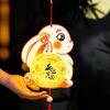 Glowing Rabbit Lanterns Cartoon Lantern DIY Material Package Mid-Autumn Festival Lantern  Chidlren