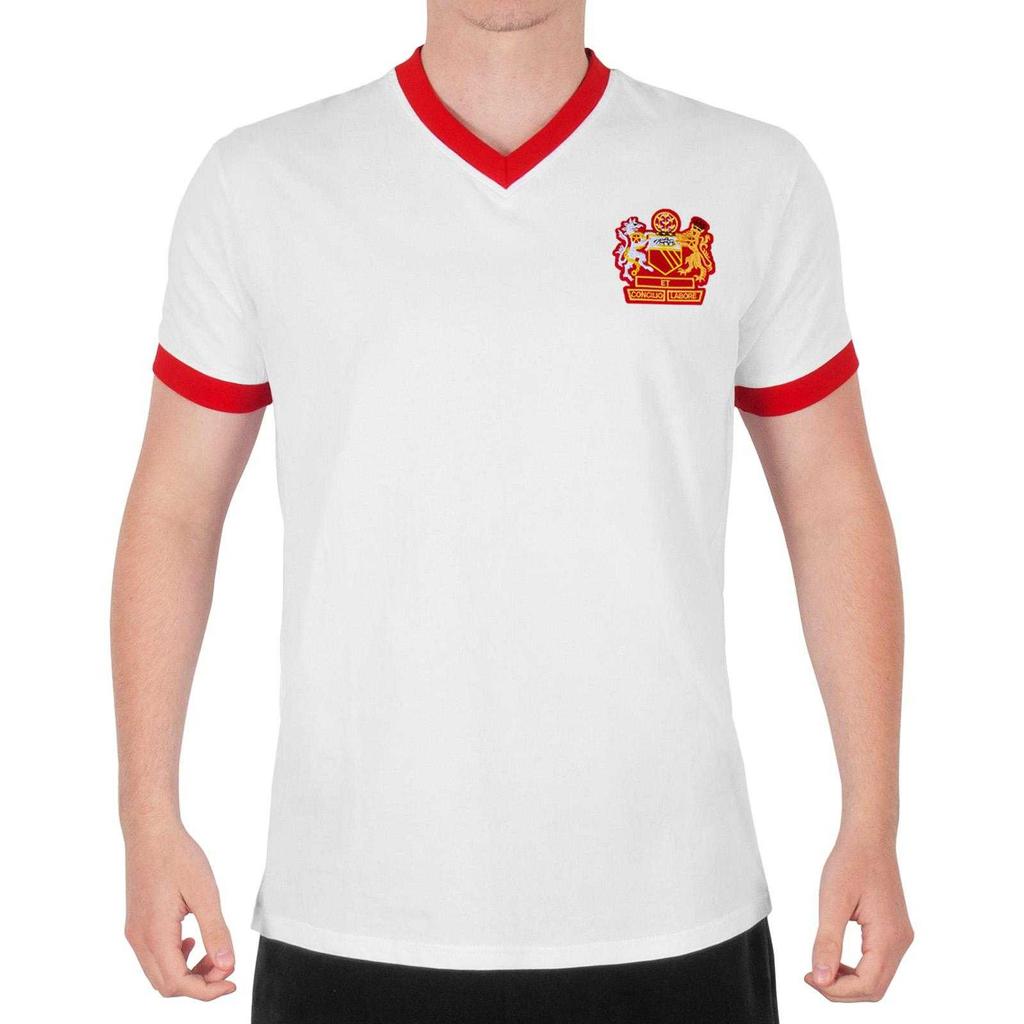 Fan Originals Mens Manchester Crest V Neck T-Shirt