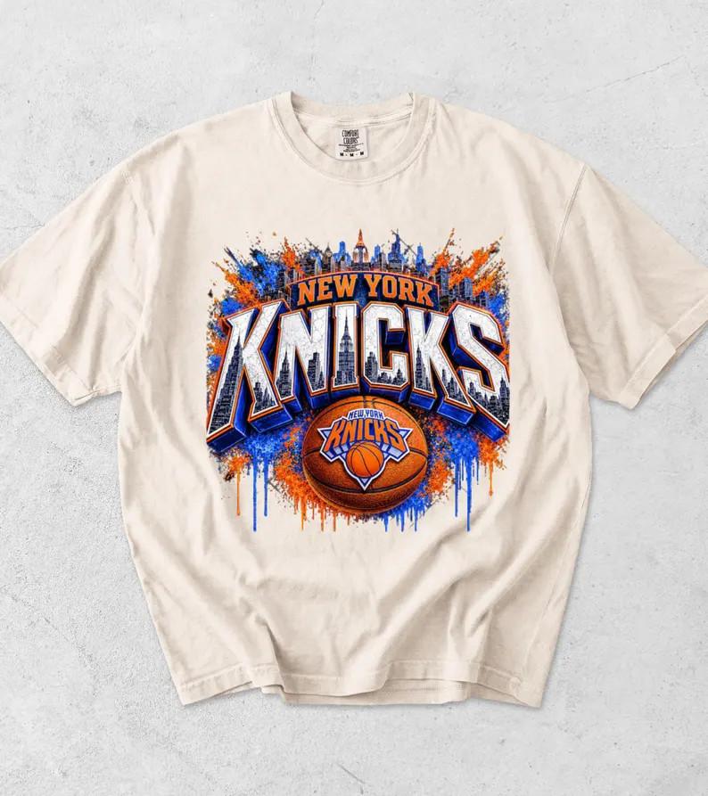 Knicks Vintage Basketball Shirt Retro Hoops Fan Tee Unisex T-Shirt
