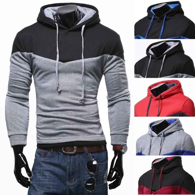 Coat Mens Jacket Outwear Sweater Winter Slim Fit Hoodie Warm Hooded Sweatshirt
