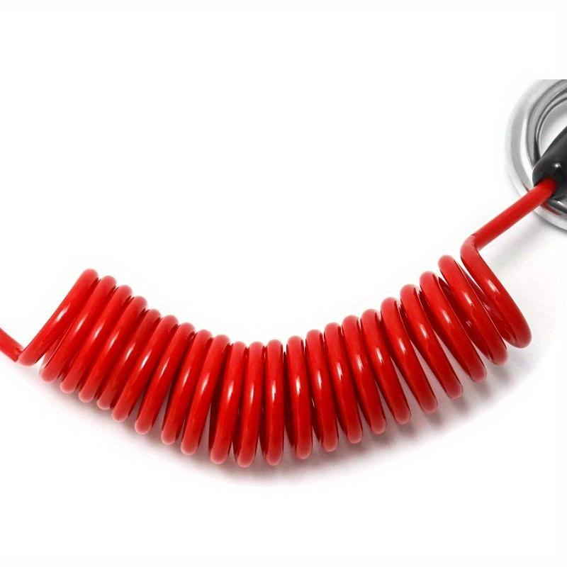 

Отрывной трос прицепа 1 шт. 6 футов Страховочный трос тормоза прицепа Пружинный буксировочный скрученный провод с зажимом Пружинный буксировочный из нержавеющей стали M50