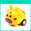 Kids Bunny Animal Pull Back Car Toy For Toddlers And Preschoolers Engages Motor Skills Development